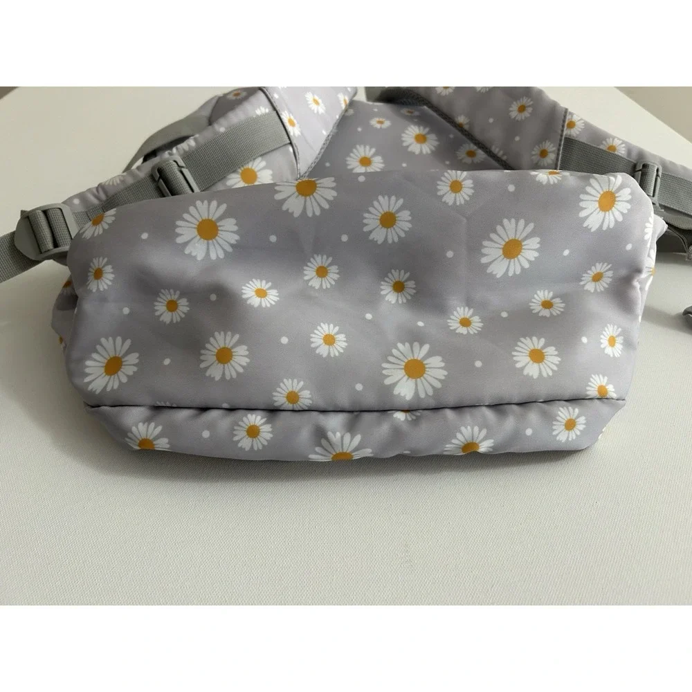 Aamytike Gray Daisy‑Print Backpack